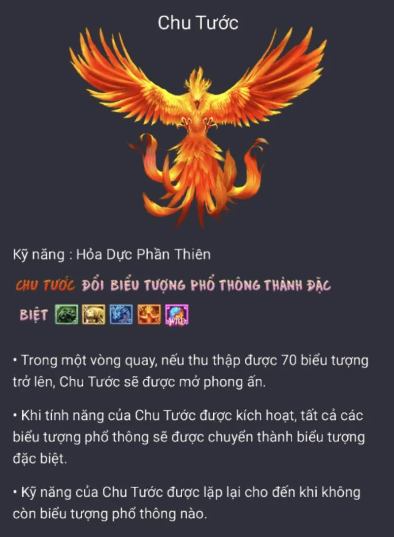Tứ Thần Thú - Hành Trình Triệu Hồi May Mắn Với Nổ Hũ Đỉnh Cao 9 Chu Tước (Hỏa Dực Phần Thiên):