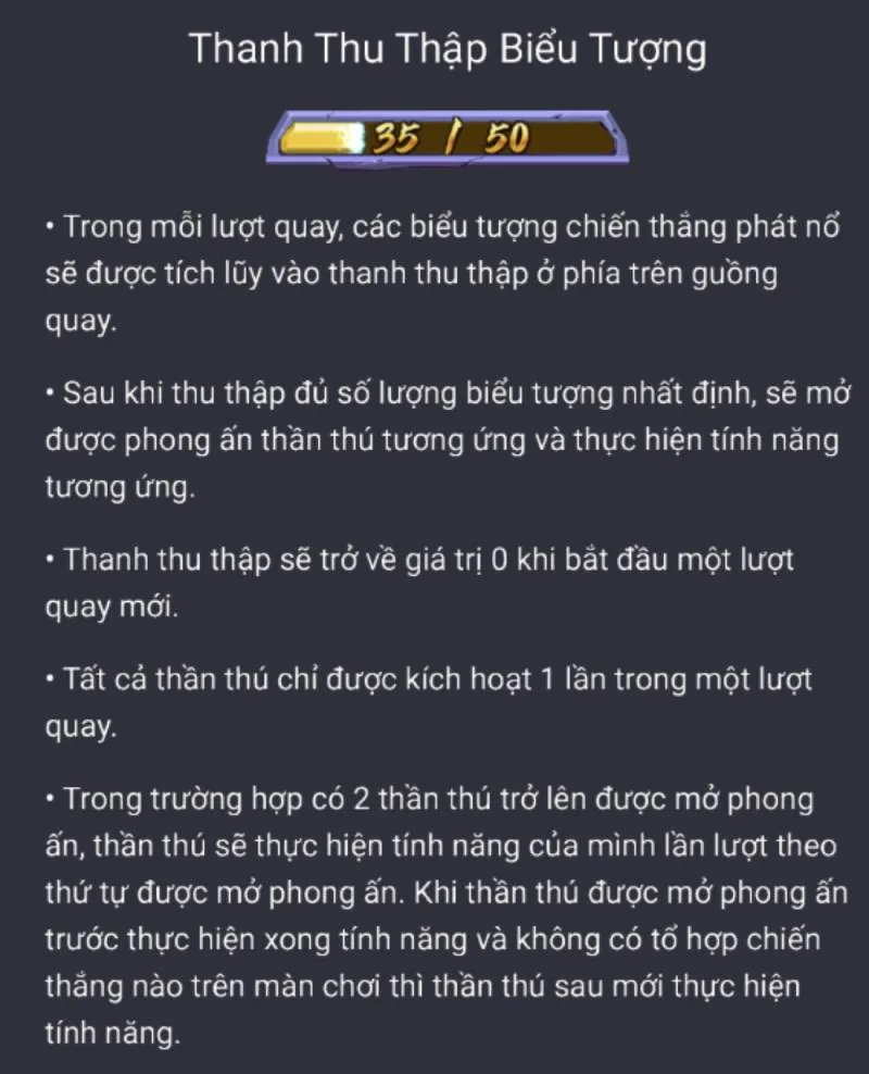 Tứ Thần Thú - Hành Trình Triệu Hồi May Mắn Với Nổ Hũ Đỉnh Cao 5 Hệ Thống Thanh Thu Thập Biểu Tượng