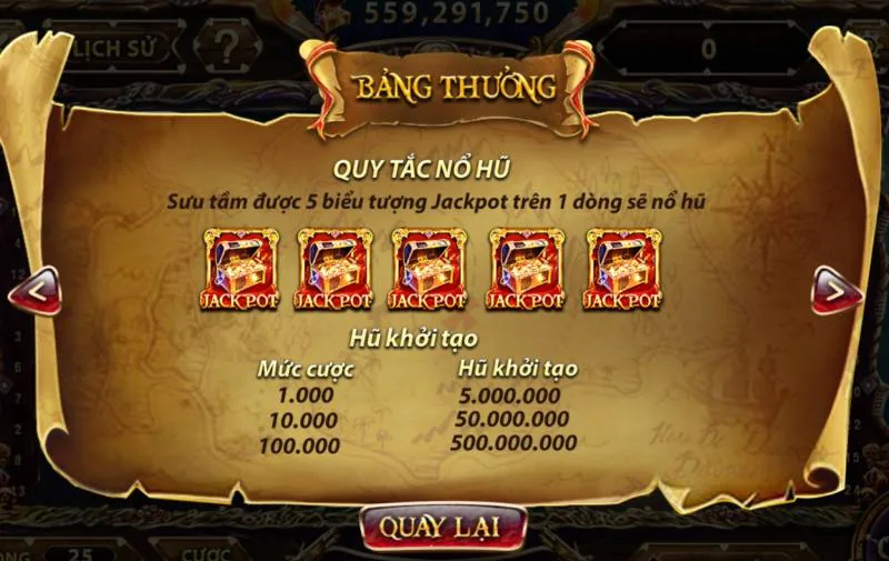 Pirate King – Khám Phá Vương Quốc Cướp Biển 7 Jackpot pirate king